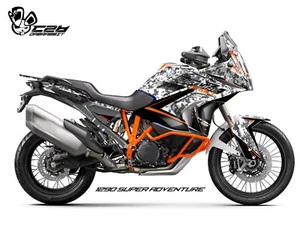 NEW Graphic kit for ktm 2021 new 1290 Super Adventure Graphic Decal Kit (CM-W) - Picture 1 of 7