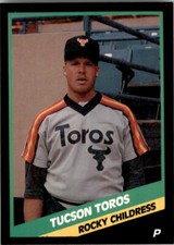 1988 CMC Tucson Toros Rocky Childress Tucson Toros #8