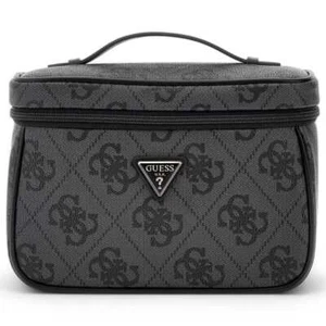 Genuine GUESS Beauty case BERTA TRAVEL Female Grey-Black - TWOB8688039CLO - Picture 1 of 3