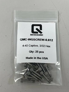 Millimeter Captive Waveguide Screws Extra Long 0.612 inch 4-40 Thread = 25 pcs - Picture 1 of 2