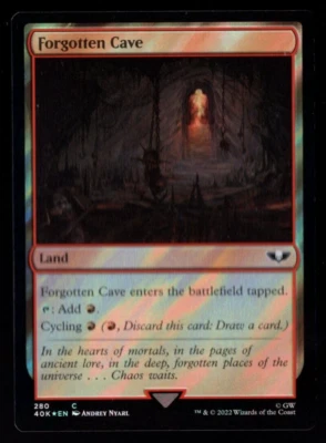 Forgotten Cave 280 Rare Surge Foil Warhammer 40K MTG Near Mint - Image 1 of 2