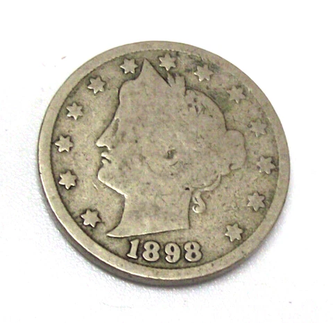 1898 LIBERTY V NICKEL (LOT BX320) SEE ACTUAL COIN PHOTOGRAPHS! Cover