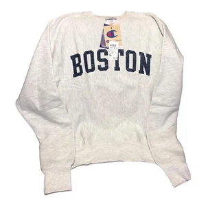 NWT Vintage Champion Reverse Weave Boston Spell Out Crewneck Sweatshirt SZ:S NEW - Picture 1 of 22