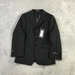 John Varvatos Blazer Boys 8 B Wool Black Sport Coat Jacket Casual Youth Kids - Picture 1 of 11