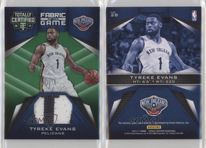 2016 Panini Totally Certified Fabric of the Game Materials Green /5 Tyreke Evans