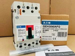Eaton 32-40 Amp 70kA Triple Pole 40 A MCCB ~ Series G ~ GEB3040FFG ~ GEH3040AFG - Picture 1 of 11