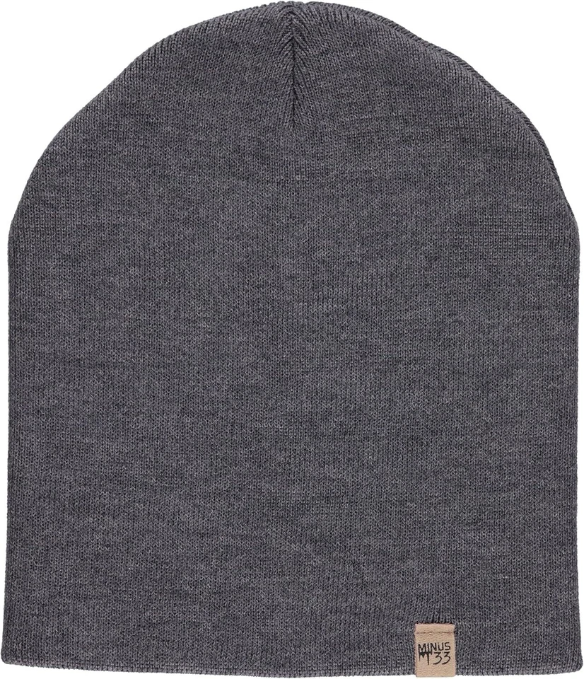 Gorro tejido Minus33 Expedition - 100 % lana merino - talla única, gris carbón  Foto 1 de 4