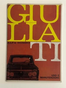 Libretto uso e manutenzione Alfa Romeo GIULIA TI - Foto 1 di 1
