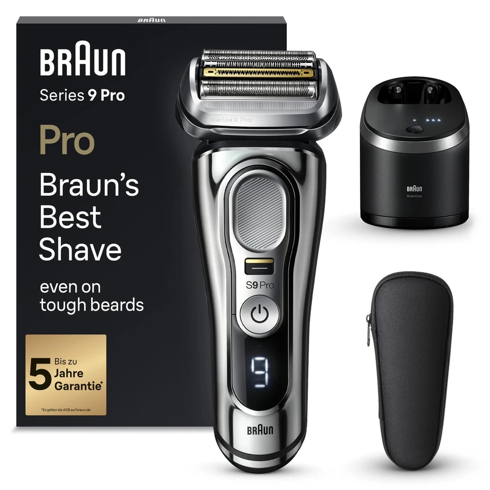 Braun Series 9 Pro 9486cc Premium Wet&Dry Elektrorasierer mit Reinigungsstation