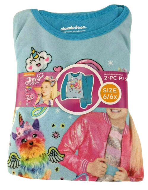 Nickelodeon Jojo Siwa Girls' Jojo and BowBow Shine 2 Piece Pajama Pant Set  (10) 