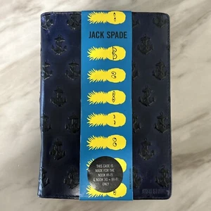JACK SPADE EMBOSSED ANCHOR NOOK NAVY 40 - $195 Retail (Read) - Picture 1 of 6