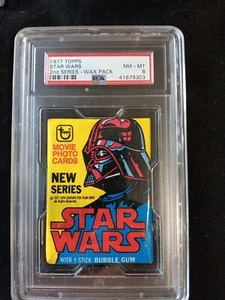 1977 Topps Star Wars 2nd Series Sealed Unopened Wax Pack PSA 8 - Picture 1 of 2