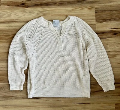 Suéter Tejido CSL De Colección Para Mujer Mediano Años 80 Pullover Tejido, Crema, S Foto 1 de 4