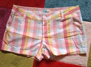 Roxy Quicksilver Pastel Checked Shorts - Picture 1 of 9