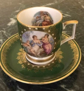 Beautiful Vintage Mitterteich Demitasse Cup and Saucer Germany - Picture 1 of 8