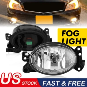 For 07-09 Mercedes Benz E320 R320 E63 AMG Fog Lights Clear Glass Lens Pair Lamps - Picture 1 of 11