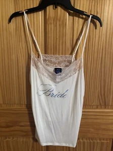 Apt.9 Large Camisole White Tank Shirt Bride Womens Retail $36 (s-blk-52-36) - Picture 1 of 6