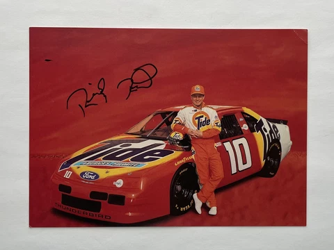 Ricky Rudd Signed 1994 Tide Racing Team Postcard Hero Card NASCAR Ex-Mint Cover