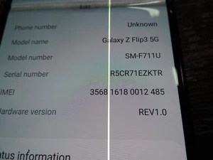 Samsung Galaxy Z Flip 3 5G - 128 GB - Verizon -broken screeen- - Picture 1 of 9