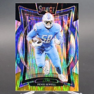 2024 Panini Select Concourse Football Penei Sewell Black & Gold Prizm Shock #87 - Picture 1 of 3