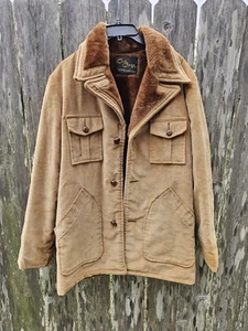 Vintage Cal Craft Brown Hunting Barn Chore Coat Jacket Button Front Men's 44  - Picture 1 of 18
