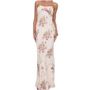 Neu Prinzessin Polly Abeila Blumen trägerloses Maxikleid Gr. 8 Fee ätherisch zierlich - Bild 1 von 8