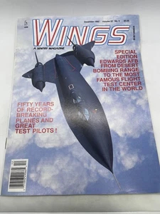 Wings Magazine December 1992 Vol 22 No 6 Edwards AFB Flight Test Sentry - Picture 1 of 3