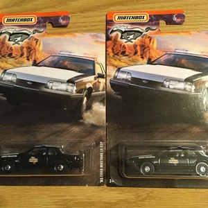 MATCHBOX 2020 MUSTANG SET #2 1993 93 FORD MUSTANG LX SSP TEXAS STATE TROOPER X2 - Picture 1 of 5
