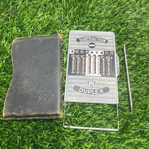 Vtg Addiator Duplex Addition & Subtraction Manual Pocket Mechanical Calculator - Picture 1 of 14
