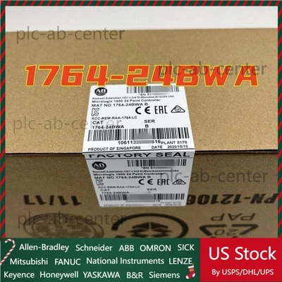 New AB 1764-24BWA MicroLogix1500 24 Point Controller 1764 24BWA US Free Tax - Image 1 of 3