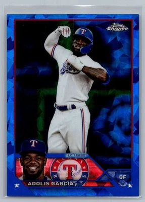 2023 Topps Chrome Sapphire Edition #601 Adolis García - Image 1 of 2