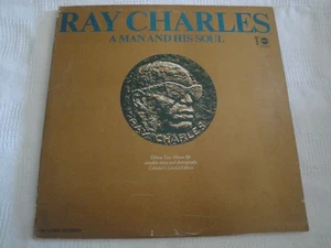 RAY CHARLES - A MAN AND HIS SOUL - vinyl lp. DELUXE TWO ALBUM SET  1967 ABC REC - Picture 1 of 2