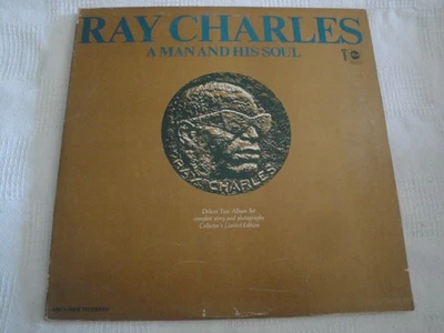 RAY CHARLES - A MAN AND HIS SOUL - vinyl lp. DELUXE TWO ALBUM SET  1967 ABC REC - Image 1 of 2