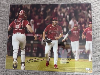 Reid Detmers "No Hitter 5/10/22" Signed Autographed Angels 16x20 Photo Beckett - Image 1 of 4