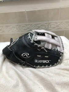 "Guante de primera base de softbol Rawlings Silverback apenas usado dulce 13"" lanzamiento derecho" - Imagen 1 de 16