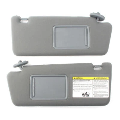 1 Pair LH & RH Sides Gray Sun Visor for Toyota Tacoma 2005-2015 W/O Light Gray - Imagen 1 de 4