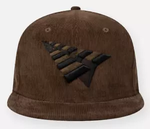 PAPER PLANES ROC NATION CORDUROY CROWN 59FIFTY FITTED HAT BROWN SUEDE BRAND NEW - Picture 1 of 4