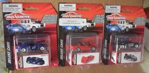 Majorette FORD MUSTANG GT, NISSAN GT-R & CHEVROLET CORVETTE ZR-1 LOT OF 3 NEW - Picture 1 of 12