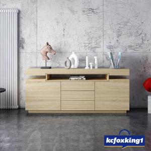 Buffet Sideboard Cabinet Storage Hallway Table Kitchen Cupboard 3 Drawers Oak - Picture 1 of 2