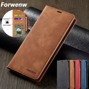 For Samsung Galaxy S24 Ultra S23 S22 S21 Leather Magnetic Flip Wallet Case Cover - Picture 1 of 28