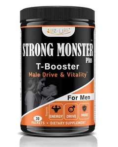 Natural Testosterone Booster - Increase Energy Improve Muscle Strength & Growth - Picture 1 of 10