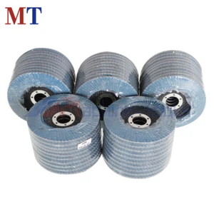 100 Pack 4.5'' T29 Flap Disc Premium Zirconia Sanding Grinding 80 Grit - Picture 1 of 19