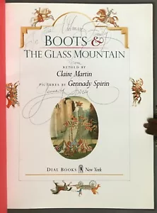 EINGESCHRIEBEN 1. Aufl. Gennady Spirin Stiefel & The Glass Mountain Zifferblatt Bücher 1992 - Bild 1 von 12