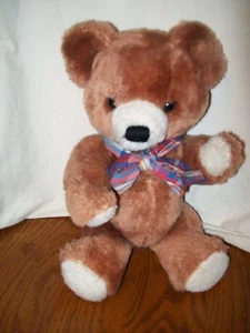 Vintage DAKIN Jointed Teddy Bear Plush 1968 Stuffed 12" - Picture 1 of 4
