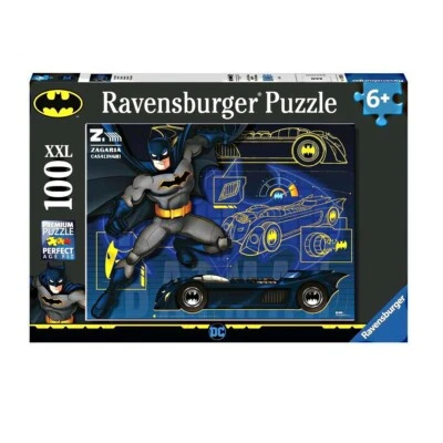 PUZZLE BATMAN LA BATMOBILE XXL 100 PZ PER BAMBINI ETA'+ 6 ANNI RAVENSBURGER - Immagine 1 di 2