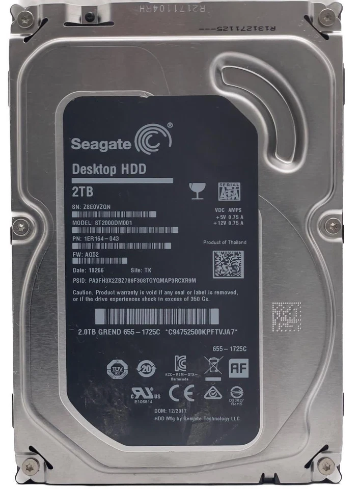 Apple Original 2TB 8.9cm 655-1725C Interne 7.2K Mac Pro IMAC Desktop Authentisch - Bild 1 von 1
