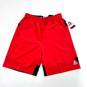 NWT Reebok Mesh Shorts Boys 18 2XL Red Elastic Waistband Basketball Skateboard - Picture 1 of 6