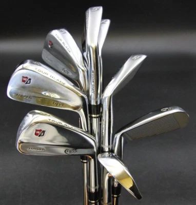 Set of 8x Wilson Staff Fg59 Tour Blade Forged Irons 3-PW Regular Steel Shafts - Image 1 of 4