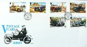 Jersey, First Day Cover, Vintage Cars - dated 31/1/1989 - Picture 1 of 2