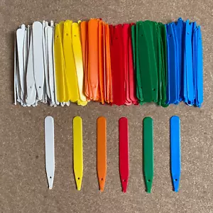 Plant Labels 10 25 50 100 or 1000 4" Plastic Seed Tags Garden Tray Pots Beds Tag - Picture 1 of 8